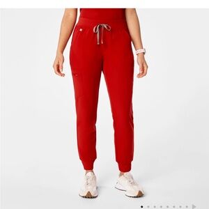 Figs Red Zamora Jogger Scrub Pants